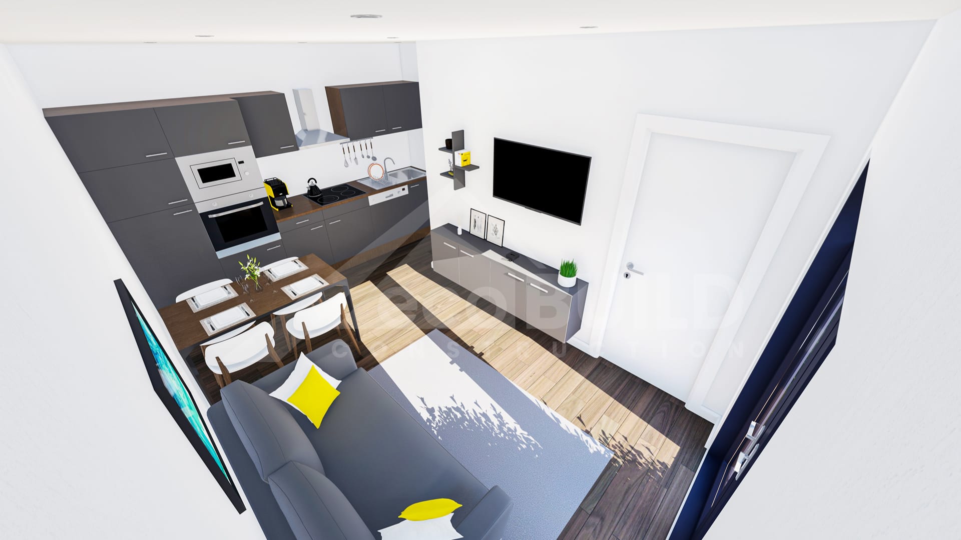 1 Bed A1 - 5.0m x 5.9m - Image 6